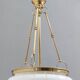 Vintage Murano Glass and Brass Ceiling Light in Neoclassical Style, Italy