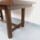 Brutalist rectangular dining table by Georges Robert in pine wood.