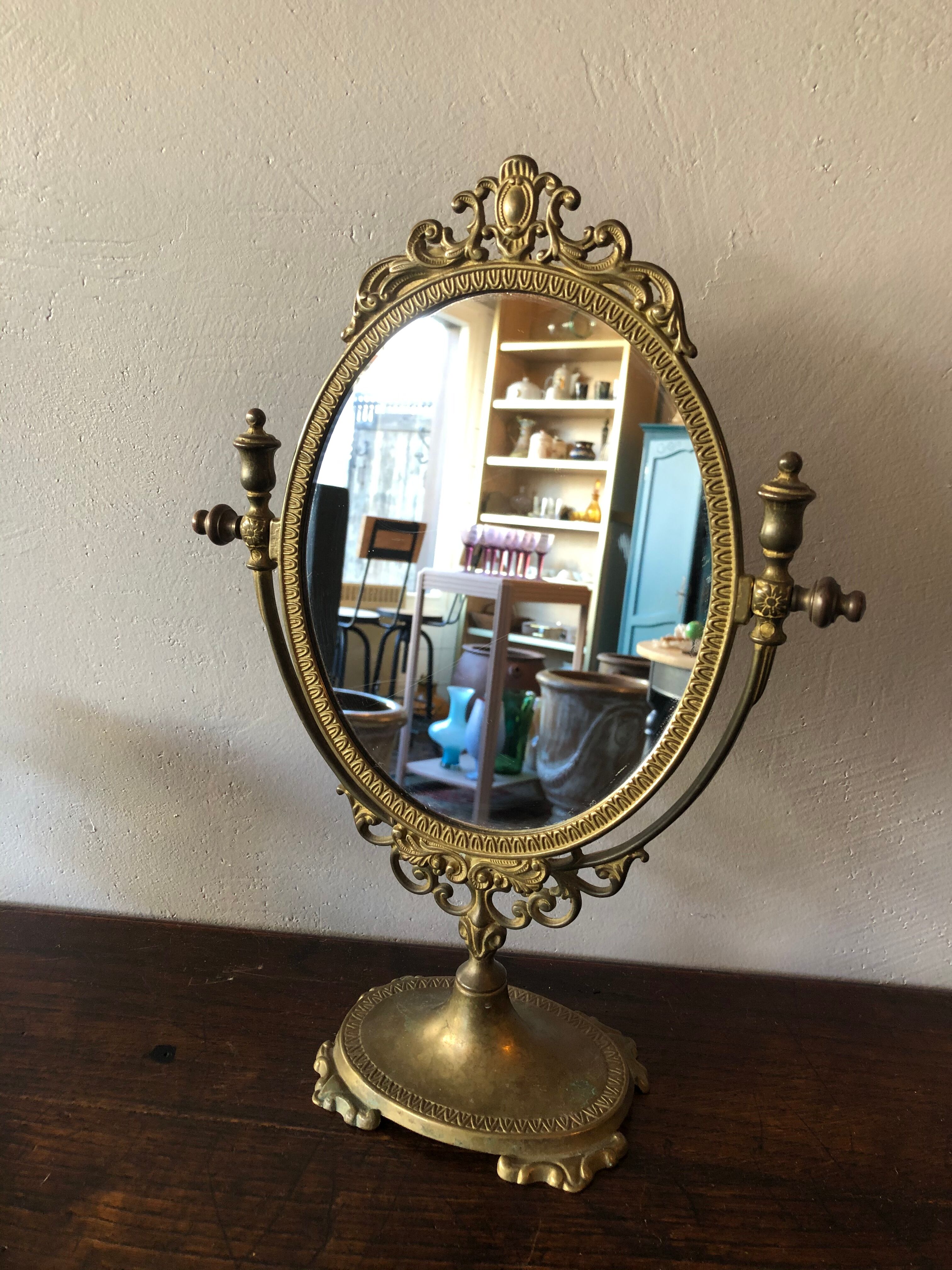 Ancient brass mirror
