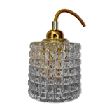 Vintage tulip lamp in molded glass