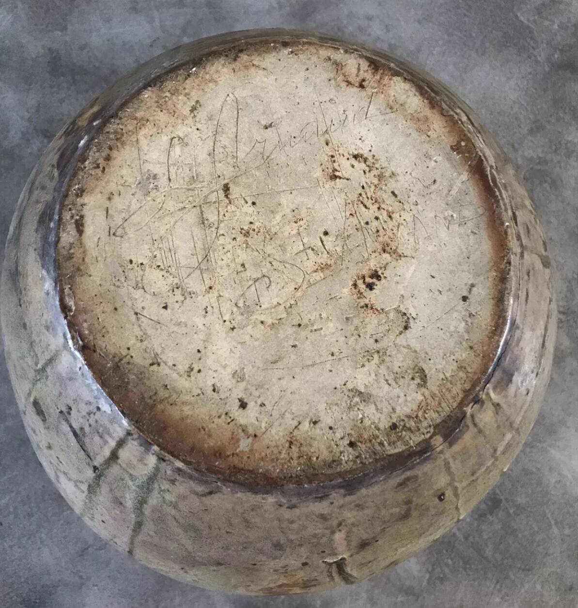 Large vase lucien arnaud sandstone from saint amand en puysaye 1920 art nouveau