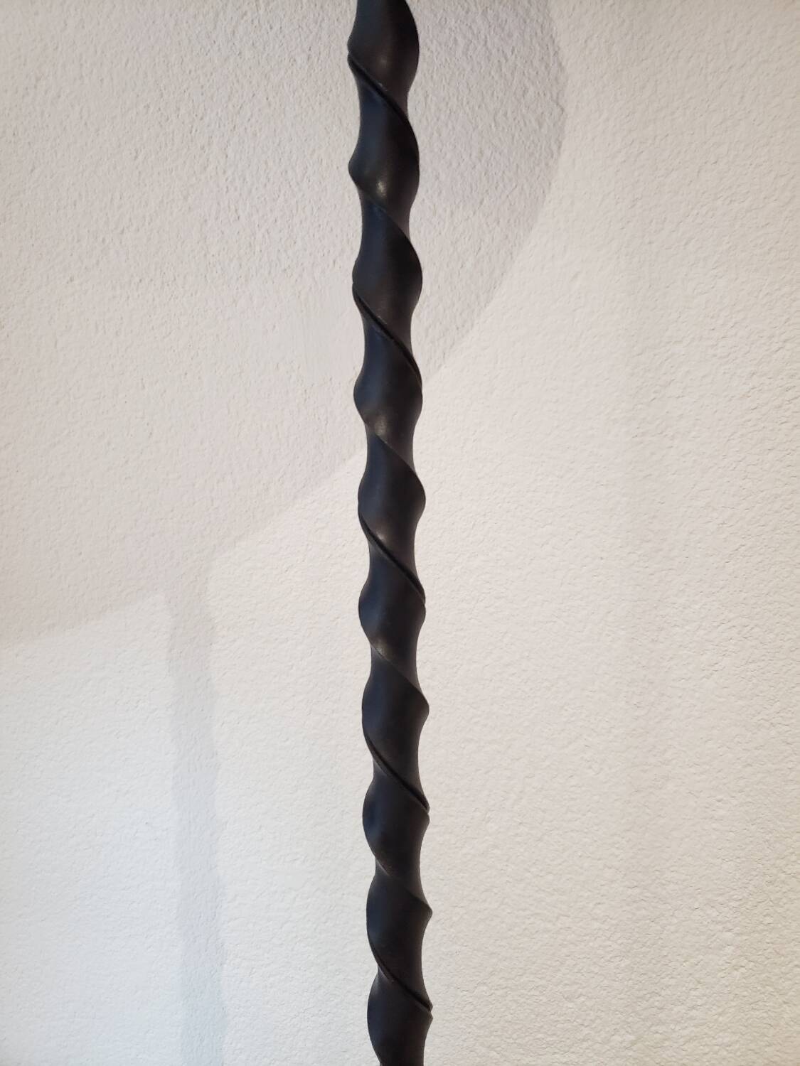 Brutalist wrought iron floor lamp