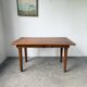 Extendable farmhouse table in oak