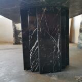 Black marble coffee table