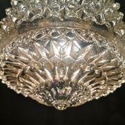 Suspension en verre du milieu du siècle années 1960