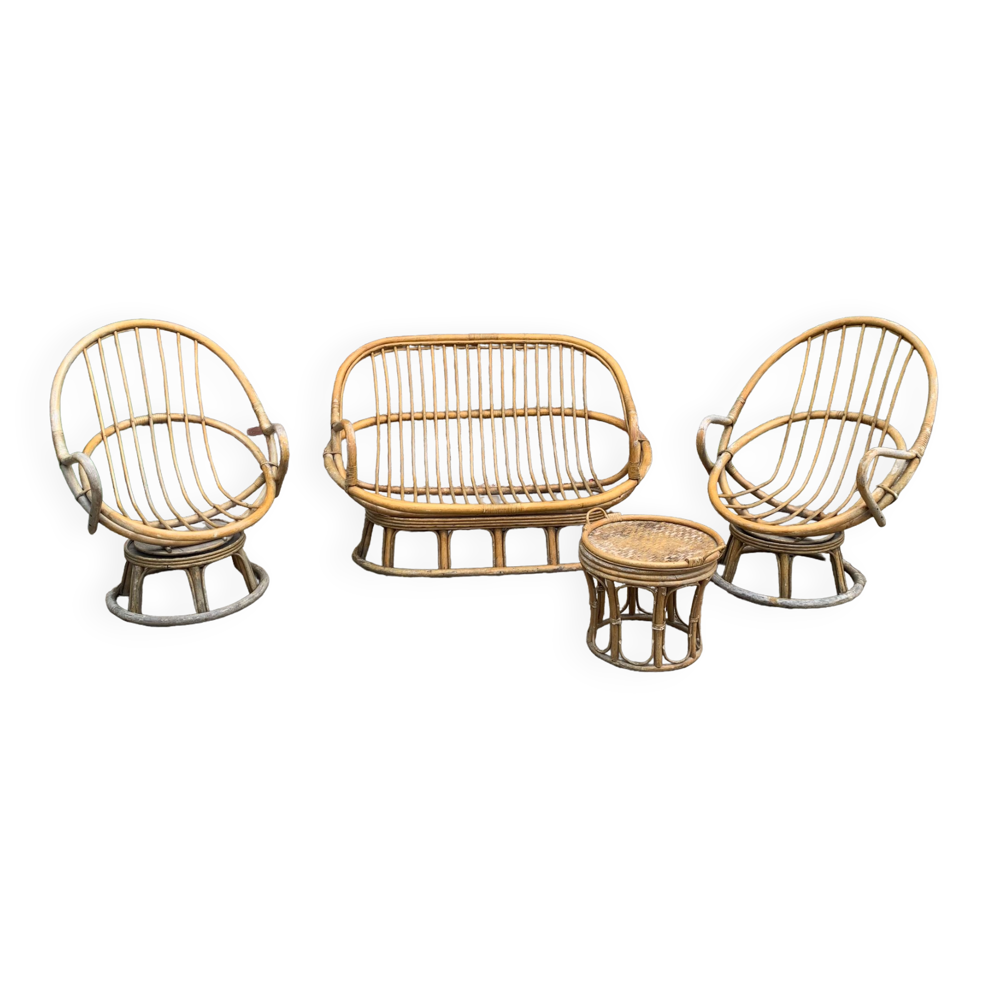 Rattan garden furniture