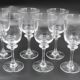 6 water glasses model Saumur crystal Daum France H = 18.5 cm