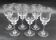 6 water glasses model Saumur crystal Daum France H = 18.5 cm