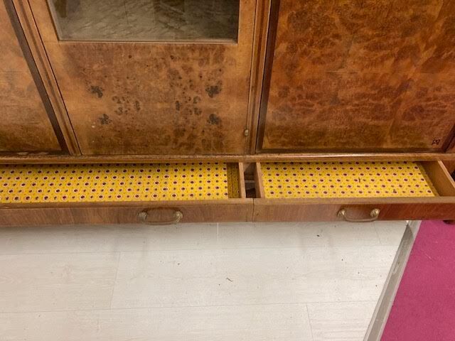 3-door Art Deco wardrobe