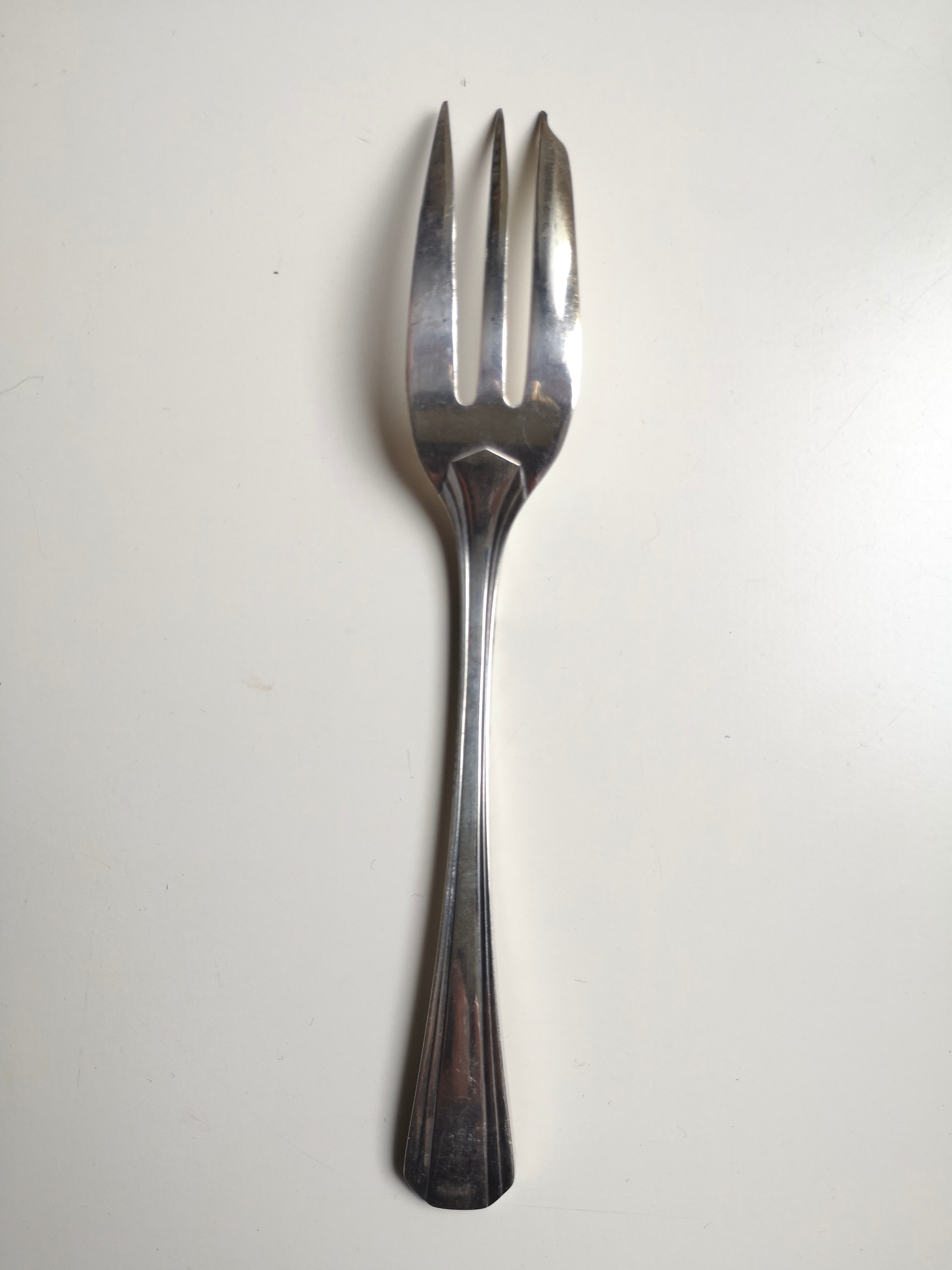 Old Christofle Model Boreal Art Deco by Luc Lanel 8 forks with desserts
