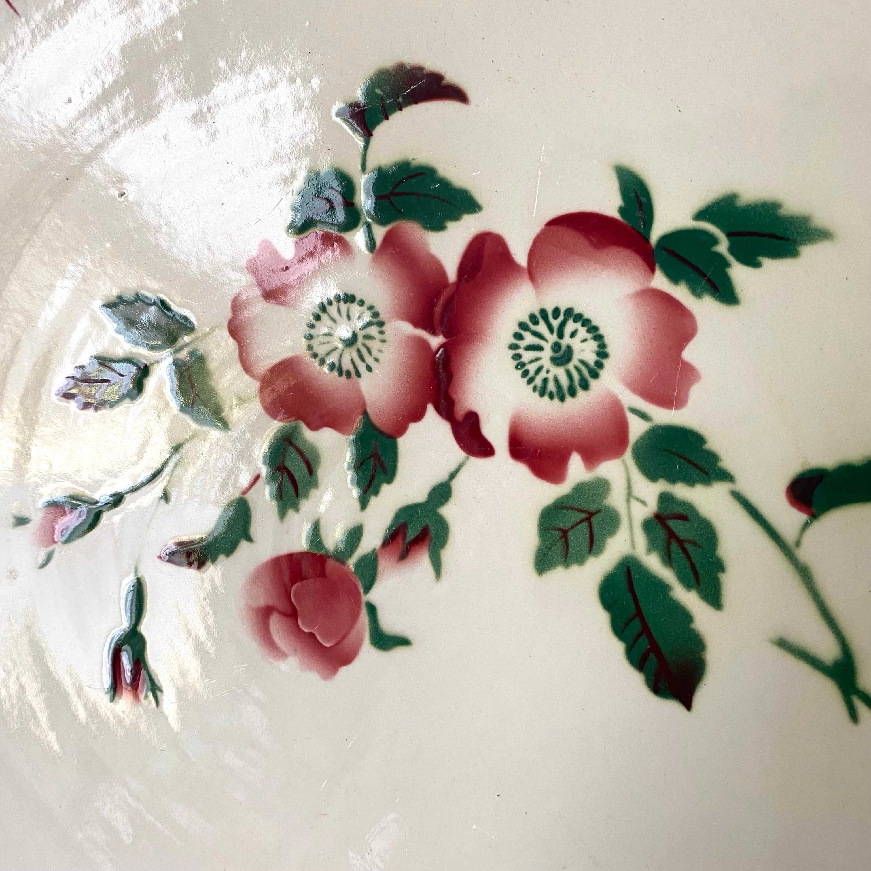 Floral pie dish Sarreguemines Epernay