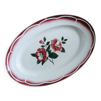 Retro oval dish Digoin Eden