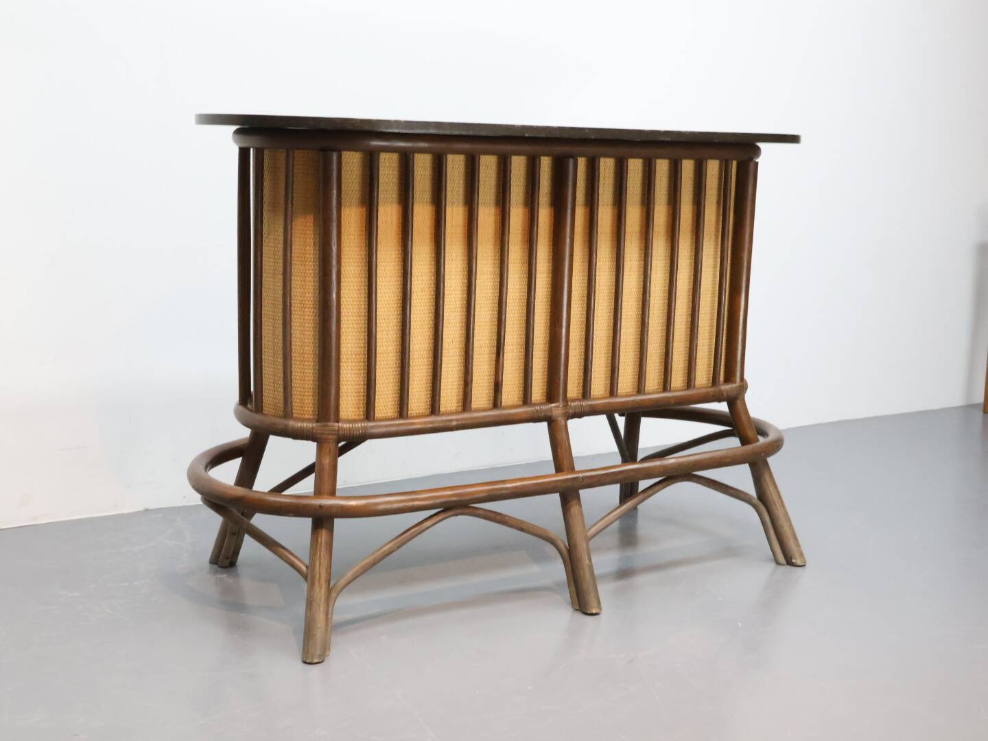 Vintage bar rotan manou jaren 70