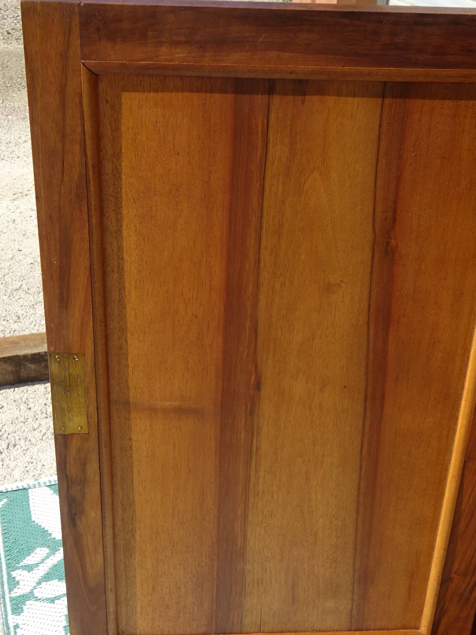 Art Deco walnut sideboard with marble top