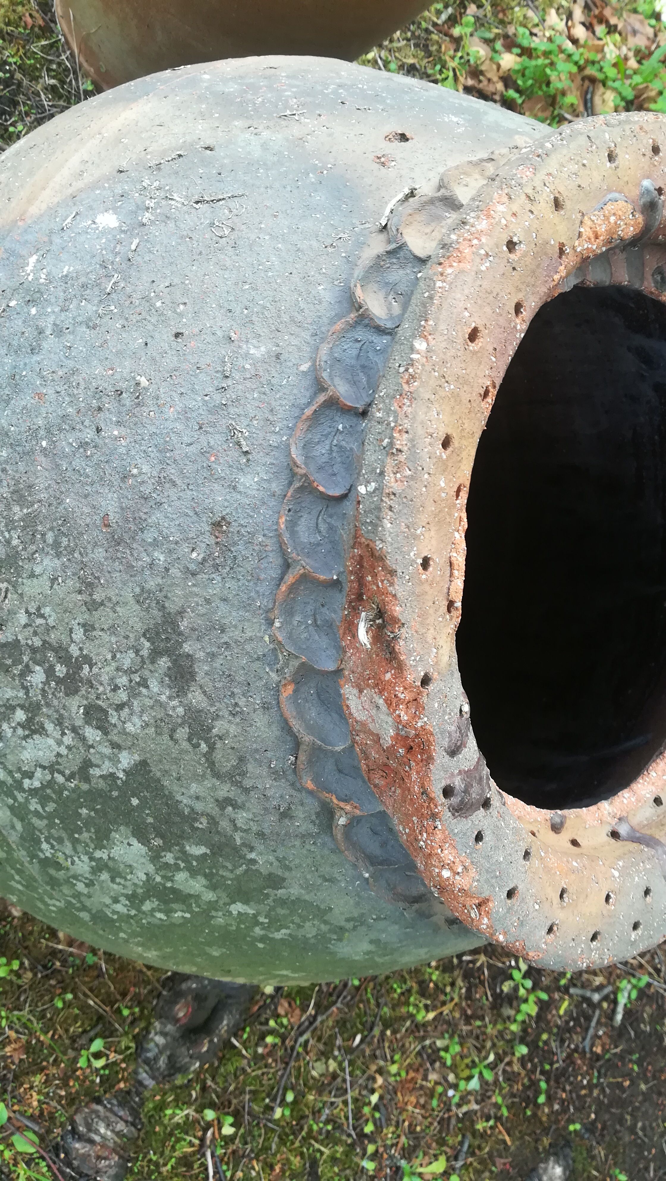 Terracotta vase 19th