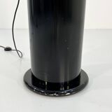 Black ciot floor lamp by ennio chiggio for lumenform, 1970