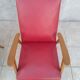 Paire de fauteuils vintage en skaï