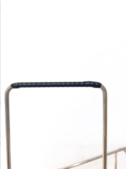 Vintage gold magazine rack, 1970