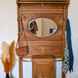 Art Deco wall coat rack