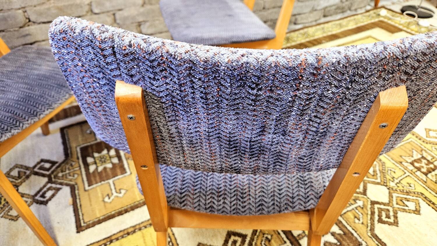 Set of 4 vintage 1960s Scandinavian chairs