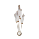 Lampadaire en verre de Murano de style Mid-Century Modern en laiton par Mazzega