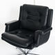 Vintage leather revolving chair, France 1960