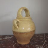 Old glazed sandstone pot