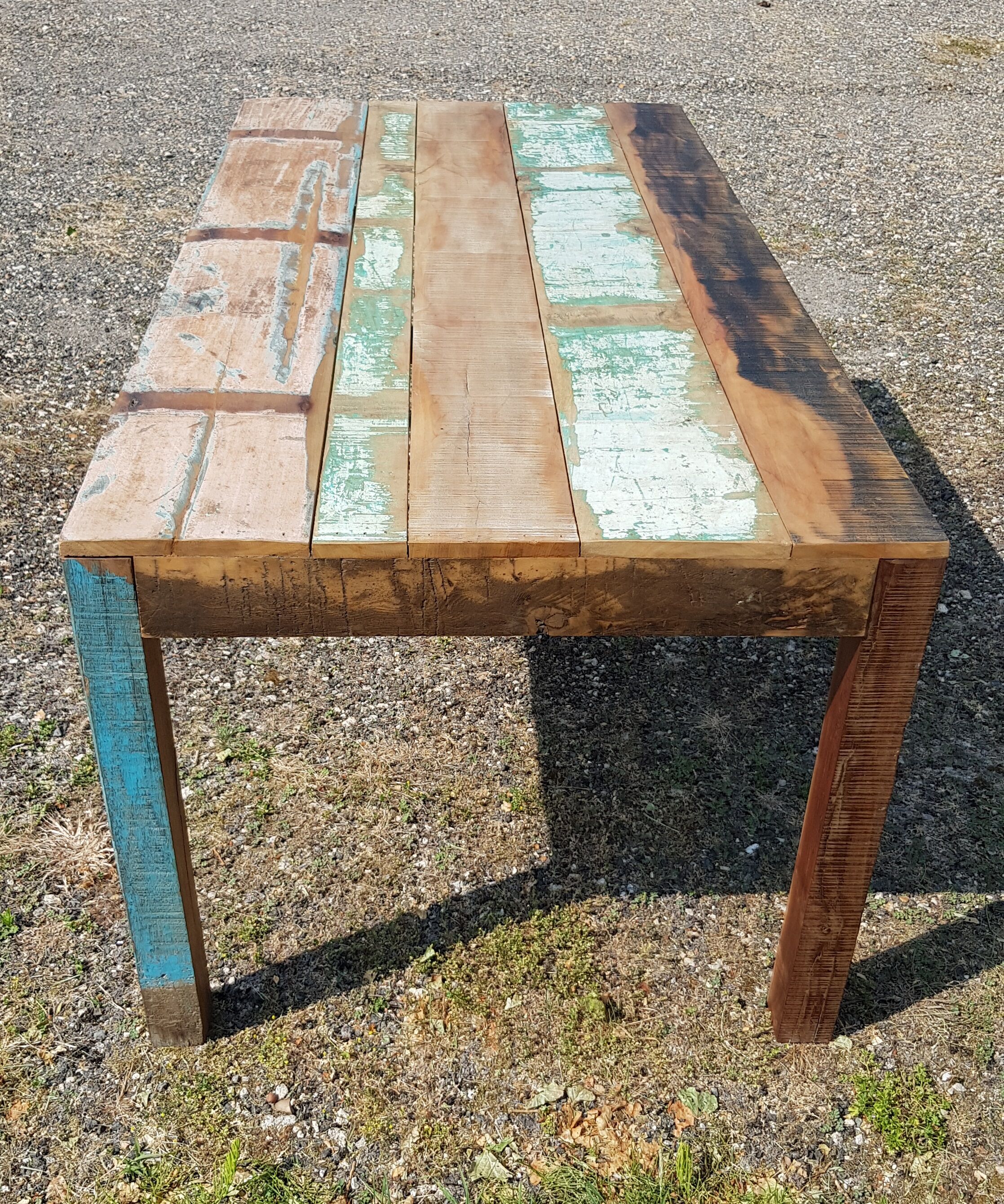Teak table with 6 chairs