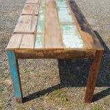 Teak table with 6 chairs
