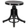 Adjustable Thonet bentwood piano stool, Czechoslovakia, 1930s black Art Deco