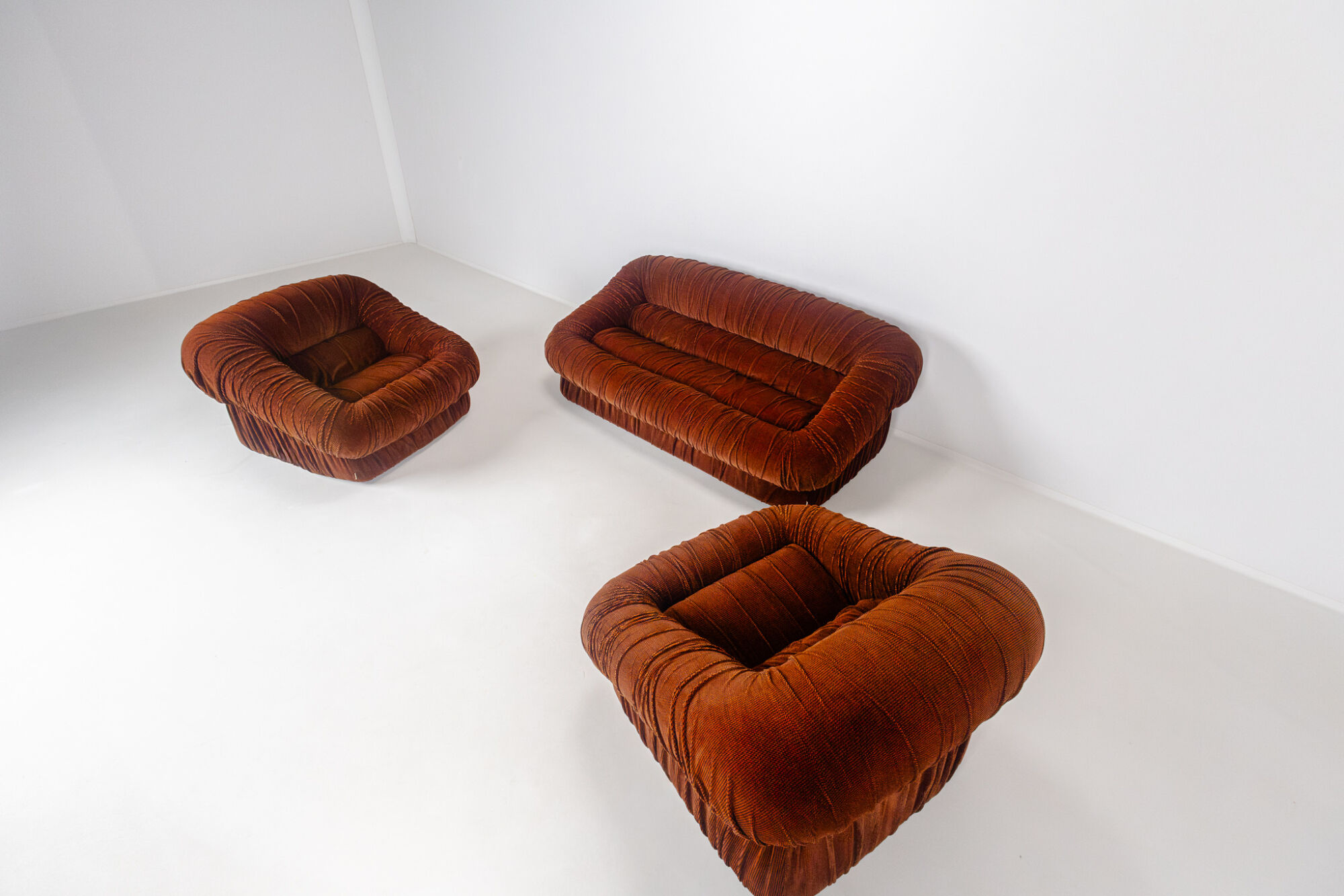 Piumino seating set designed by De Pas, D’Urbino & Lomazzi for Dall’Oca