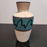 Vase West Germany 523-18 turquoise années 1950