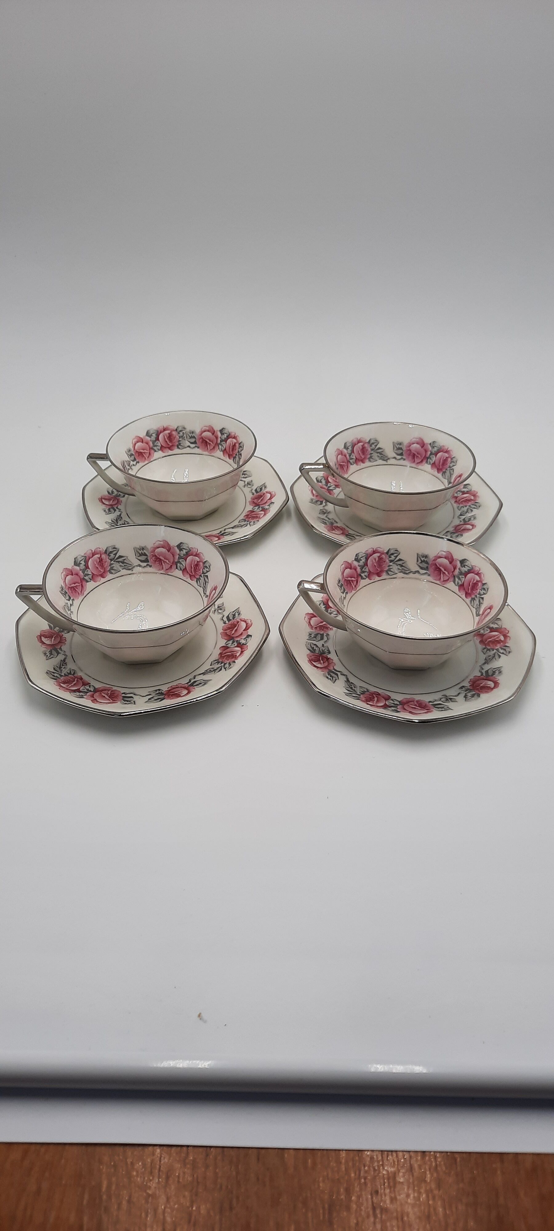 4 tea cup Limoges porcelain