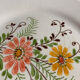 5 assiette vintage fleurs 20,5cm