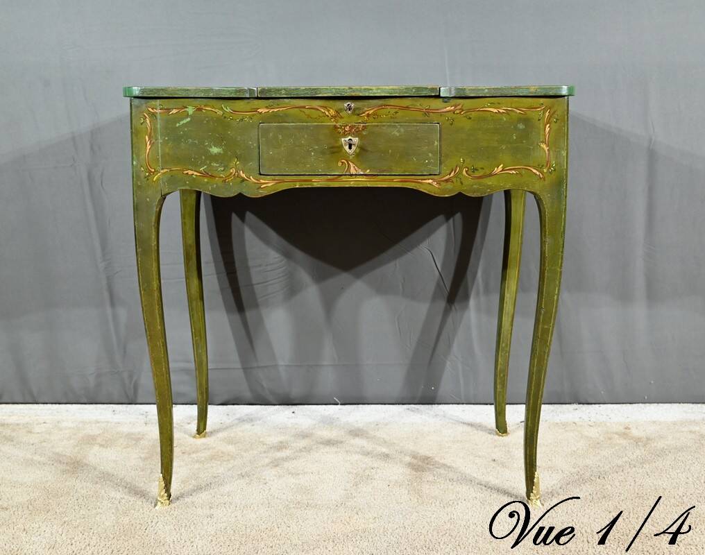 Small Painted Oak Dressing Table, Louis XV style – Late 18th century