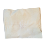 old bolster case embroidered C
