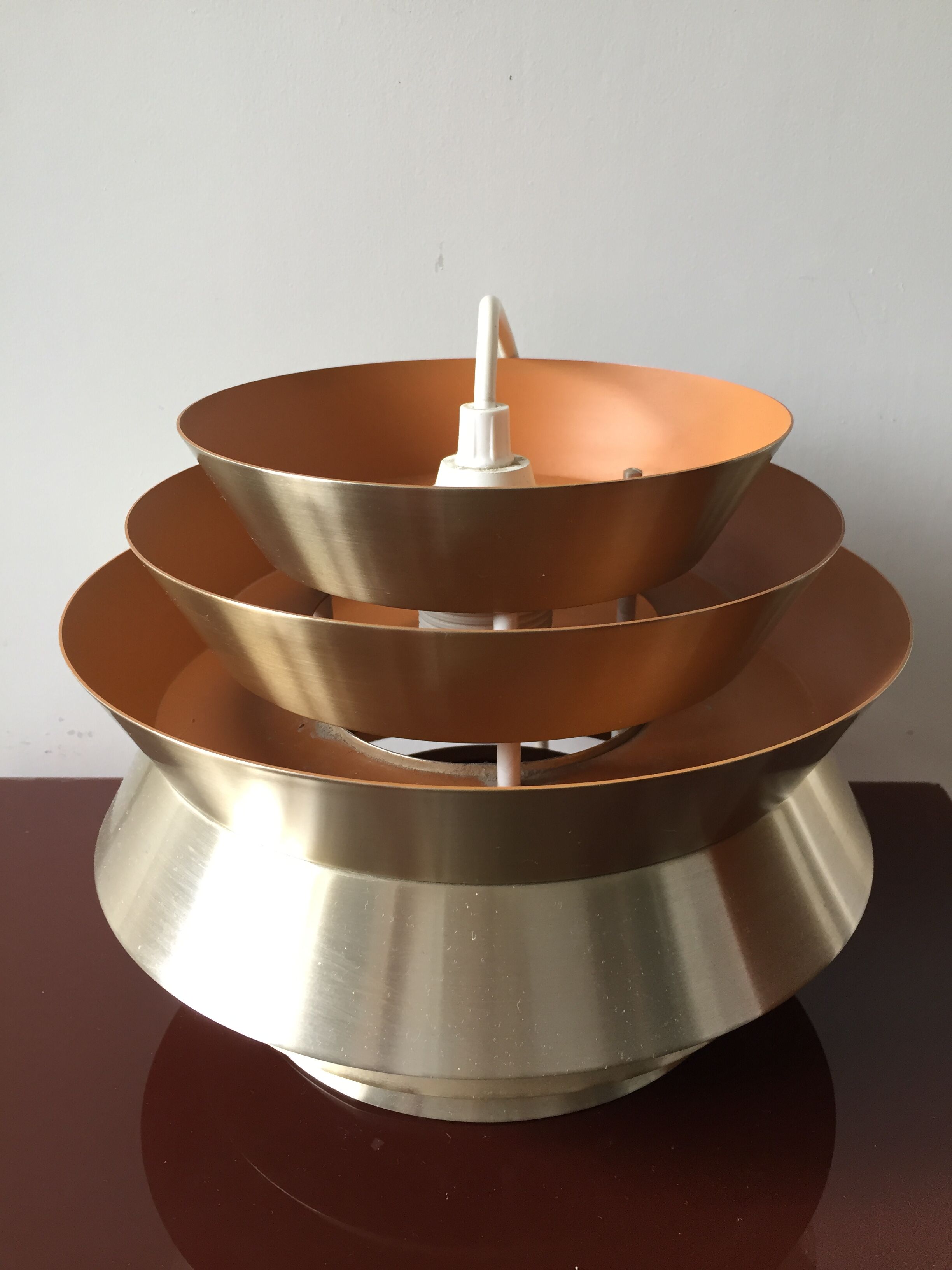 Brass hanging lamp by Carl Thore for Granhaga