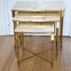 Tables gigognes en marbre vintage