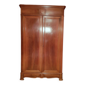 Beautiful antique cherry wood wardrobe.