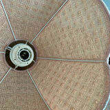 Vintage suspension in raffia and fabrics