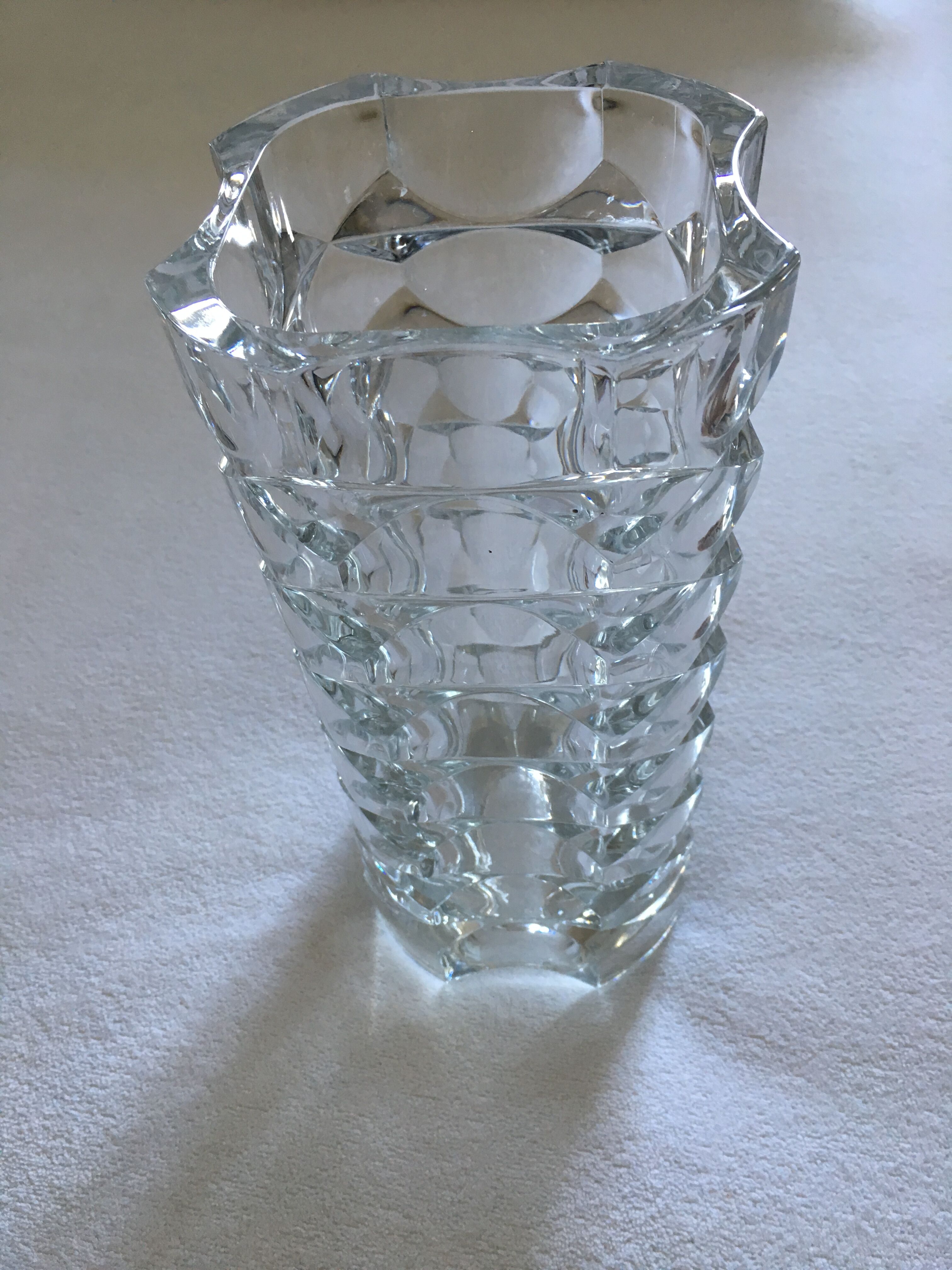 Old glass vase mold