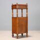 Antique walnut bedside table with drawer, Italy, 19th century.