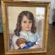 Portrait de jeune fille signé AS Romer