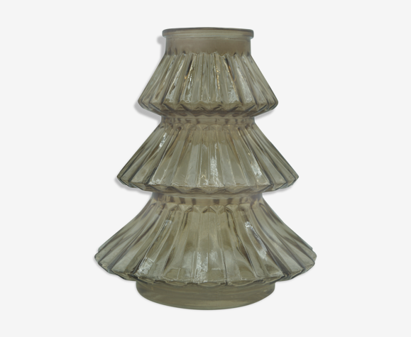 Vase in verre signed patent vintage . | Selency