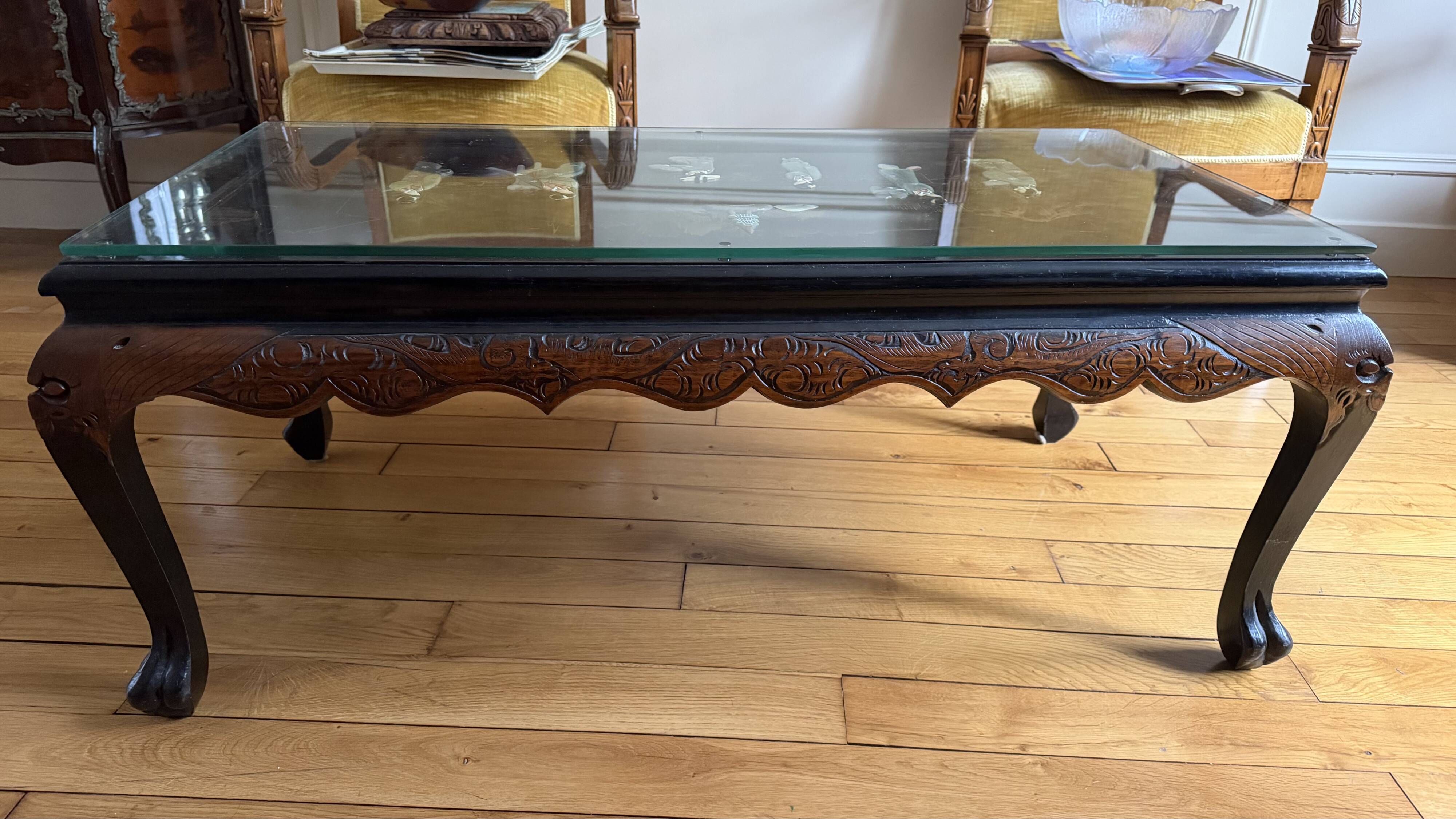 Table basse de salon style Chinois contemporain