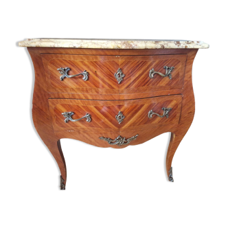 Louis XV style marquetry chest of drawers