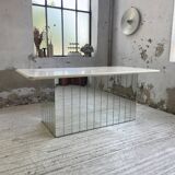 80s lacquered desk and mirror