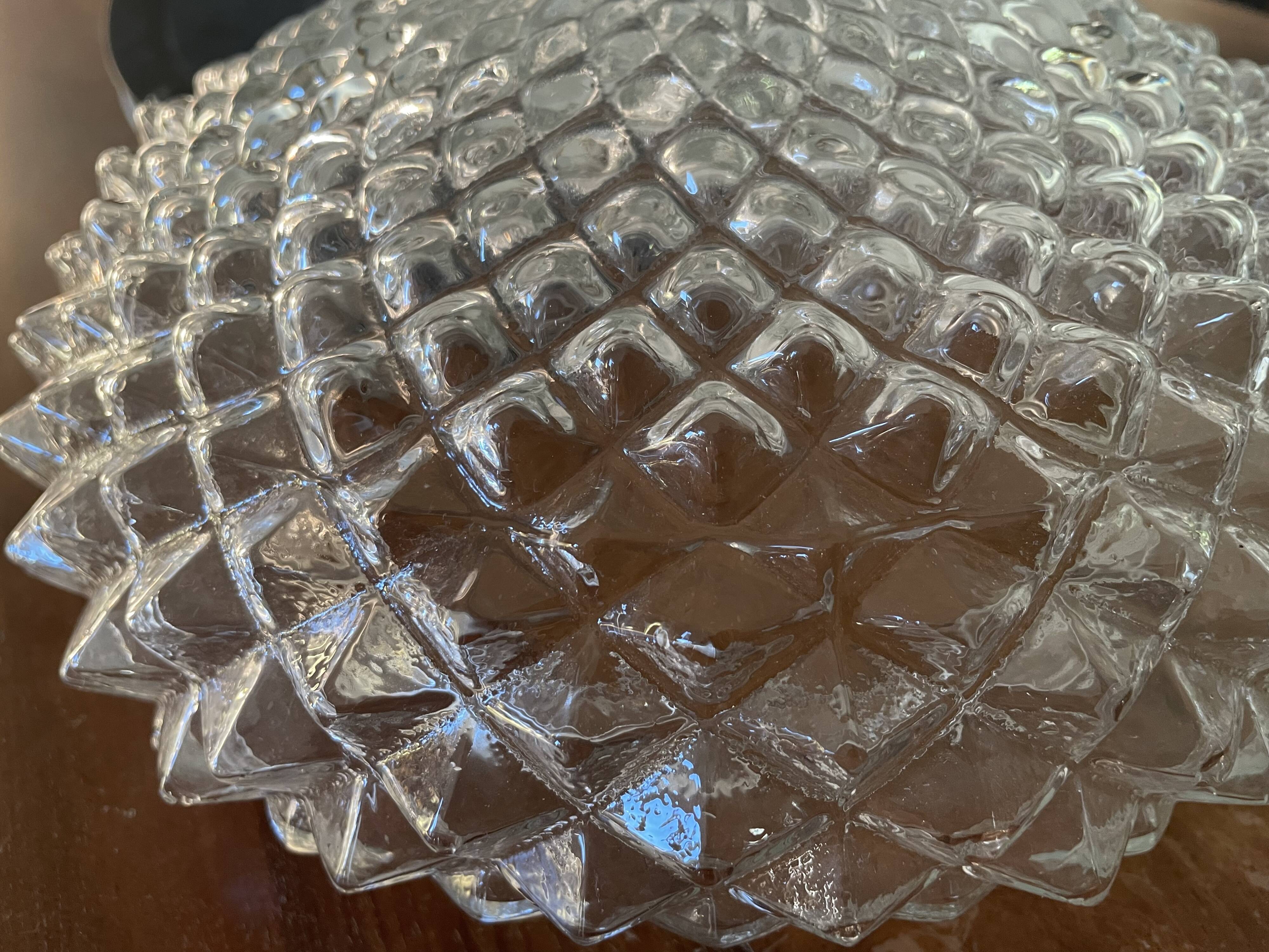 Vintage glass sea urchin ceiling lamp 25 cm