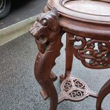 Old side table harness marble top