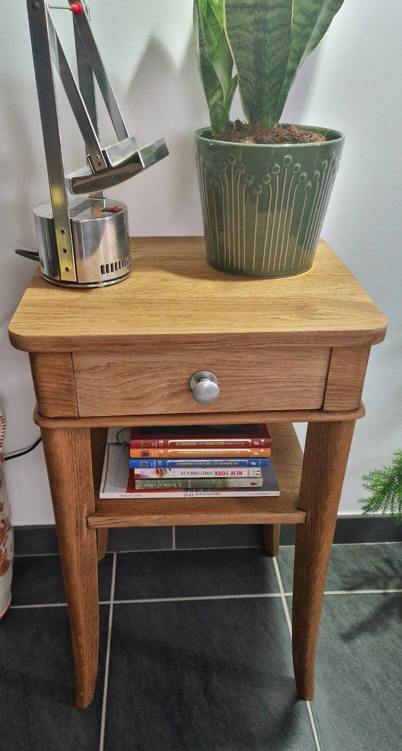 1940s oak side table